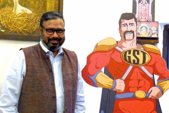 Srinivas-Kotn-Adventures-of-the-GST-Man LEXport partner pens comic on GST | India Business Law Journal