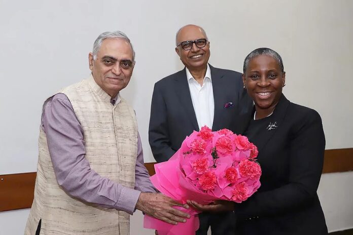 FICL hosts high tea for Law Society’s maiden visit, PK Malhotra, Ashok Sharma, Stephanie Boyce