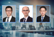 Vincent Zhu, Peter Zeng and Liu Hongjun