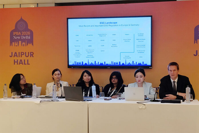 From left: Christina Reyes, junior partner at Cochingyan & Partners Law Offices, Manila; Weronika Nalbert, senior associate at Wardyński & Partners, Warsaw; Andreanna Ten, partner at Zaid Ibrahim & Co, Kuala Lumpur; Vanita Bhargava, senior partner at Khaitan & Co, Noida, India; Romanee (Mengni) Luo, partner at QZ&WD Law Firm, Nanchang, China; and Eric Wagner, partner at Gleiss Lutz, Stuttgart, Germany