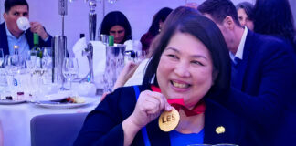 Patricia Bunye First Filipino LESI Gold Medal Winner