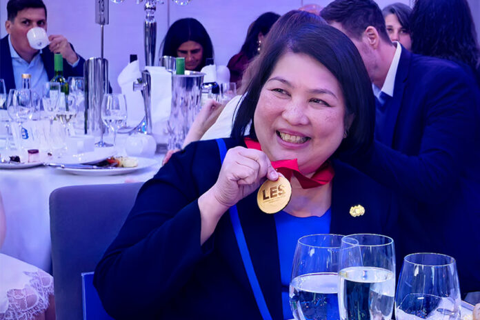 Patricia Bunye First Filipino LESI Gold Medal Winner